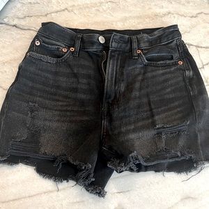 American Eagle Black Jean Shorts